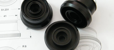aluminum cnc turning parts with black anodizing