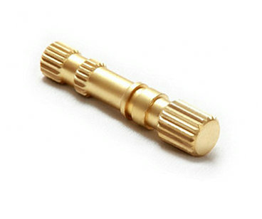 brass cnc turning parts & knurled studs manufacturer