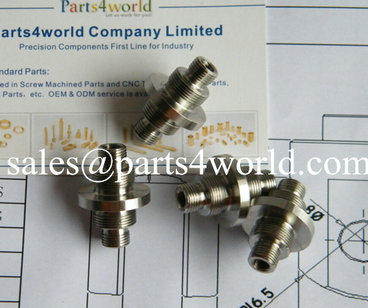 custom precision stainless steel thread adapters machined parts & CNC machined products supplier